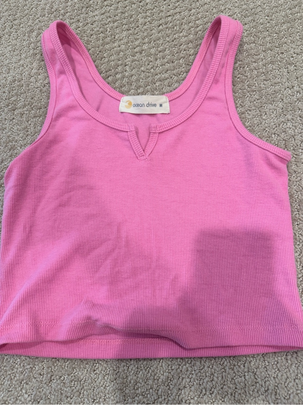 Ocean Drive Pink Tank Top